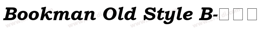 Bookman Old Style B字体转换